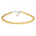 thumbnail image 7 of Gempires Citrine Beaded Bracelet for Women and Girls, November Birthstone, 8 inch Silver Plated Adjustable Chain, 7 of 7