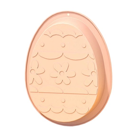 Egg Cake Pans, Easter Silicone Egg Chocolate Mold 8.07 Inch Cake Easter Moulds Silicone Chocolate Tray for Easter Baking