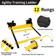 thumbnail image 5 of ASENVER Hurdle Ladder Triangle Marker Cone Pad Disk Hurdle Multifunctional Set, 5 of 5