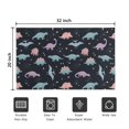 thumbnail image 5 of Black Dinosaurs Stars Pterosaurs Pattern Door Rugs,Washable Non Slip Door Mats Indoor,Decorative Door Mats,Entry Mat Indoor for Entrance,Bedroom,Kitchen,Bathroom,20"x32", 5 of 6
