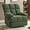 Dark Green, variant on Leumius Recliner Chair,Overstuffed Manual Rocker Recliner Chair with added Footrest,Reclining Chair Single Sofa Ergonomic Lounge Chair Home Theater Seating for Living Room Bedroom,Dark Green