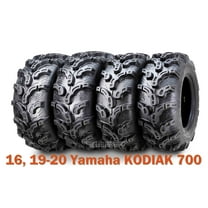 (4) WANDA 25X8X12 25X10X12 fit 16, 19-20 Yamaha KODIAK 700 ATV Tire Set Super Mud