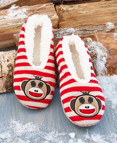 The Lakeside Collection Slippers-Monkey 