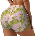 thumbnail image 3 of Athletic Shorts for Women, Pears And Flower Seam Womens Shorts High Waisted Sport Running Workout Gym, 3 of 8