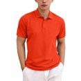 thumbnail image 2 of SROBPTY Child Boys Summer Uniform Tops Solid Short Sleeve Button Collared Tee Shirts, 2 of 6