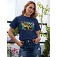 thumbnail image 2 of Cheetah Kingdom Collection. A T-Shirt Women -June Erica Vess Designs, Female 5X-Large, 2 of 4