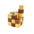 thumbnail image 4 of Handmade Snake Wooden Cube Puzzle Game for Adults Children Unique Gifts Item | 3D Brain Teaser | Nagina International, 4 of 6