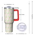 thumbnail image 2 of Christmas 40oz Tumbler– Stainless Steel Insulated Tumbler with Handle and Straw, Large Capacity Travel Cup for Hot & Cold Drinks, 2 of 7