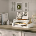 thumbnail image 4 of Ballucci 3-Tier Desk Organizer with 2 Side Mail Sorter Slots, Office Letter Tray, White, 4 of 6