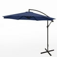 thumbnail image 3 of WestinTrends Julia 10 Ft Cantilever Umbrella Outdoor Patio Shade Market Hanging Offset Umbrella with Infinite Tilt and Easy Open Crank Lift, Navy Blue, 3 of 15