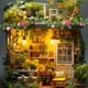 thumbnail image 4 of 8 rosas en miniatura: flores artificiales colgantes para dioramas, decoración de micropaisajes - Accesorios de jardín para casas de muñecas, 4 of 7