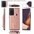 thumbnail image 2 of for Samsung Galaxy Note 20 Ultra Case, Lightweight Premium PU Leather Galaxy Note 20 Ultra Wallet Case with Card Holders Protective Case for Samsung Galaxy Note 20 Ultra Adjustable Stand,Rosegold, 2 of 6
