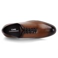 thumbnail image 3 of CMR CHAMARIPA Mens Elevator Dress Shoes - Brown Cowhide Leather Oxford Shoes That Make You Taller 2.76 Inches / 7 CM, 3 of 5