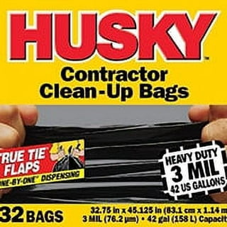 Husky Tall Kitchen Trash Bags - 13 Gallon, 144 Bags, Expandable Drawstring  