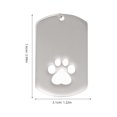 thumbnail image 2 of WEUVEB 2Ud Llavero Con Huella De Inoxidable Personalizable Para Mascotas, 2 of 8