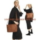 thumbnail image 2 of Bolso LOVEVOOK grande vintage de piel sintética marrón para mujer, 2 of 8