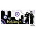 thumbnail image 2 of Girl's Marvel Hawkeye Cityscape  Graphic Tee White Medium, 2 of 4