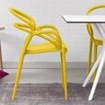 thumbnail image 4 of Compamia Mila Dining Arm Chair in Yellow, 4 of 8