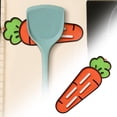 thumbnail image 2 of Carrot Silicone Pot Lid Organizer, Small Spoon Rest, Non-Slip Lid & Spoon Holder for Countertop, Stove Top, 1 Pcs Kitchen Gadget, Gift for Home Cooks, 2 of 9
