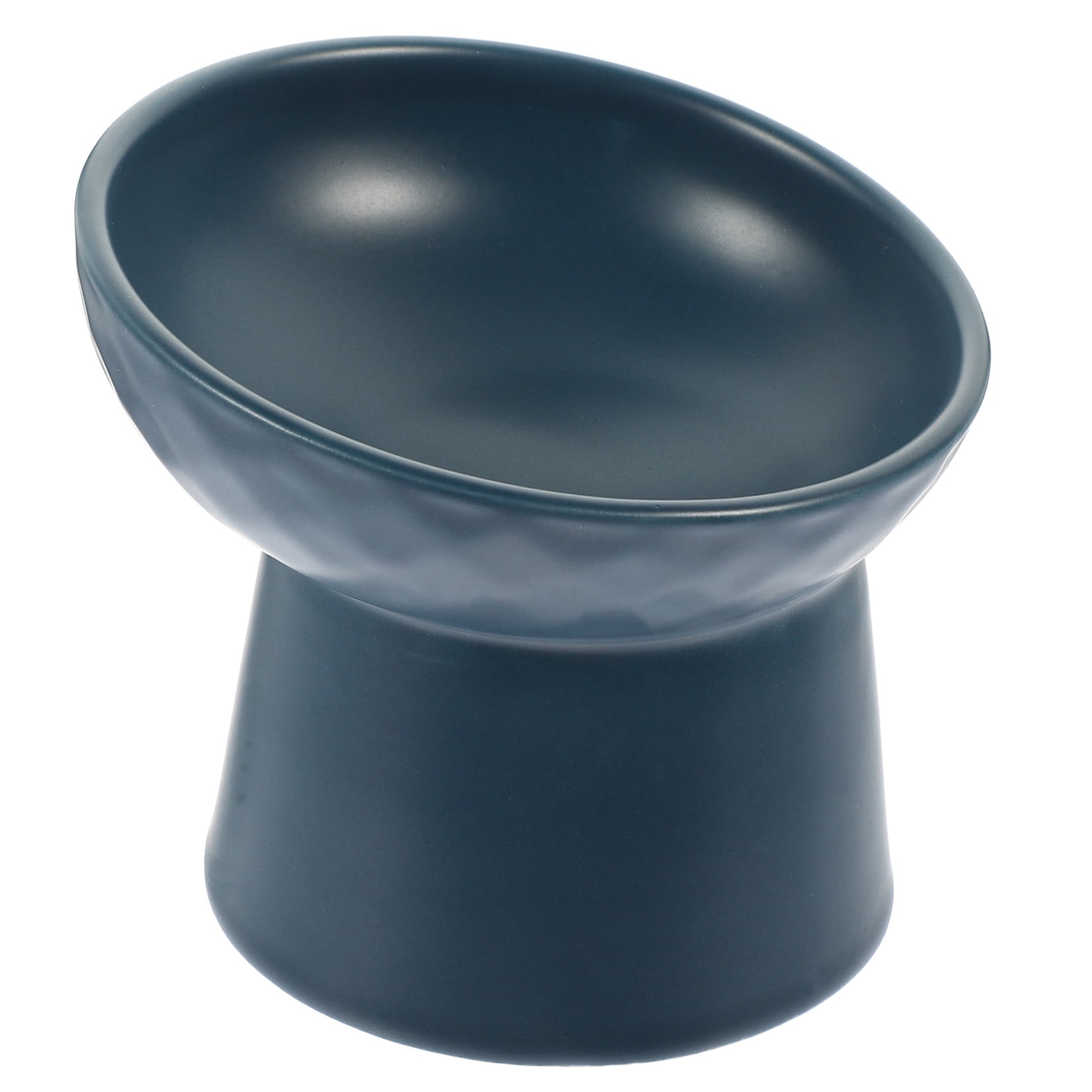 PBPBOX Indoor Pet Bowl Cat Bowl Ceramic Navy 1Pack