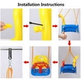 thumbnail image 5 of Swing 3 in 1 Seat Hanging Swing Set for Playground Swing Set Full Bucket, 5 of 9