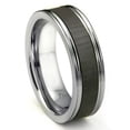 thumbnail image 1 of Titanium Kay Tungsten Carbide Champagne Ceramic Inlay Wedding Band Ring with Horizontal Satin Finish Sz 8.5, 1 of 4