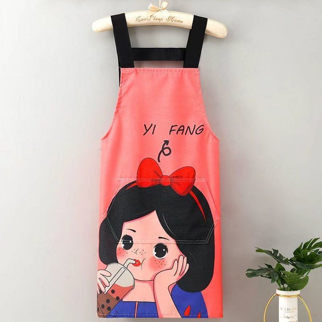 1pc Linen Canvas Apron: Oil-Proof, Wear-Resistant Kitchen Apron - Chinese Style Cooking Apron