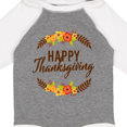 thumbnail image 4 of Inktastic Happy Thanksgiving with Fall Floral Boys or Girls Long Sleeve Baby Bodysuit, 4 of 5