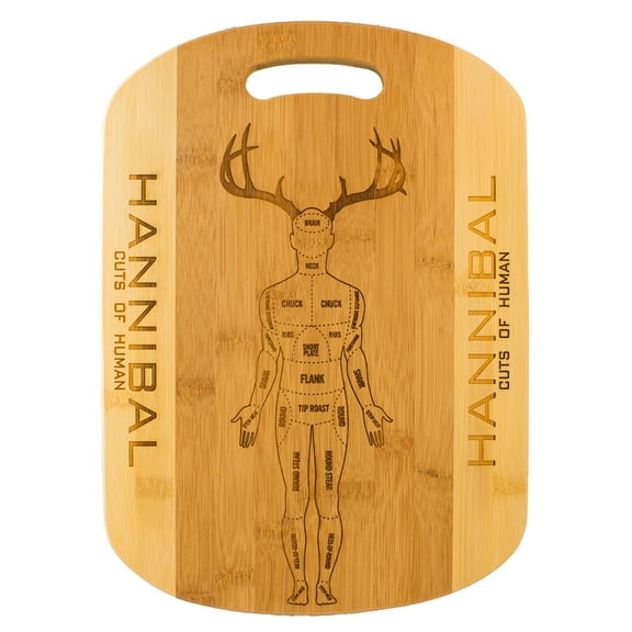 Hannibal Cutting Board 14''x9.5''x.5'' Bamboo