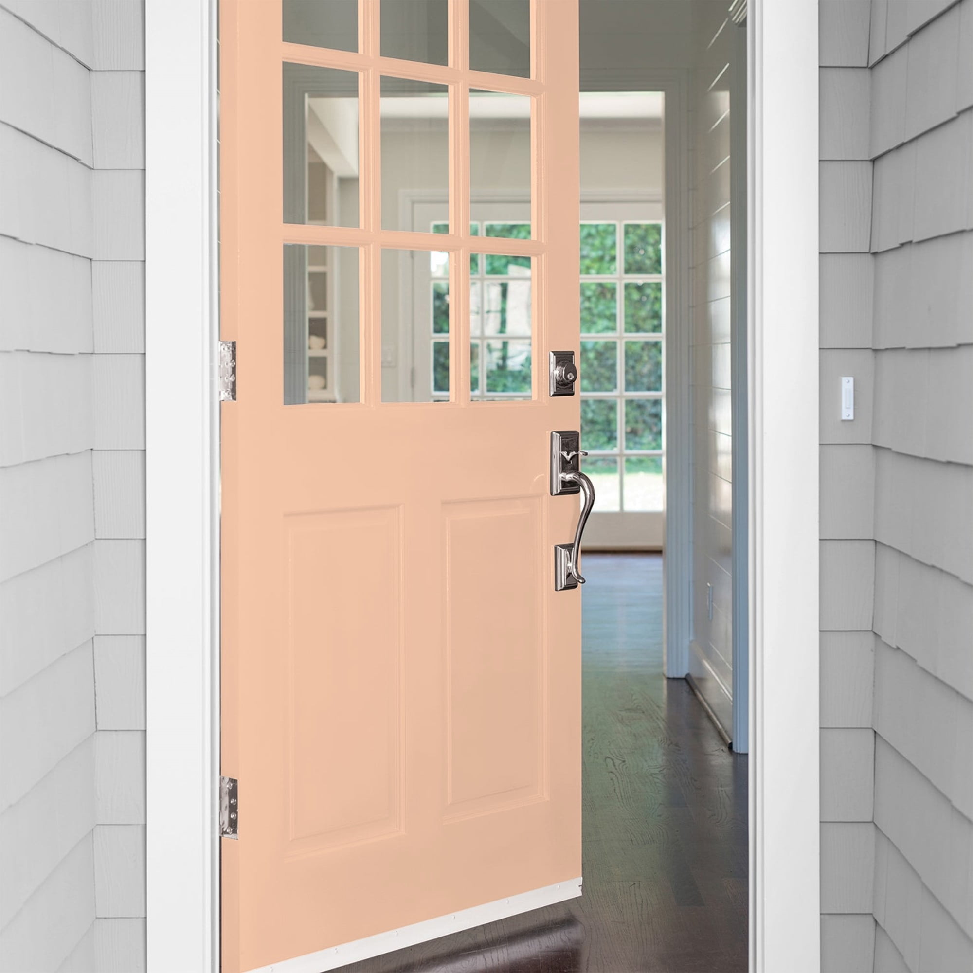 Glidden Fundamentals Siesta / Orange, Semi-Gloss Exterior Paint, 1 Quart