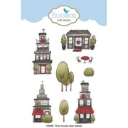 Elizabeth Craft Clear Stamps By Krista Designs-Row Houses
