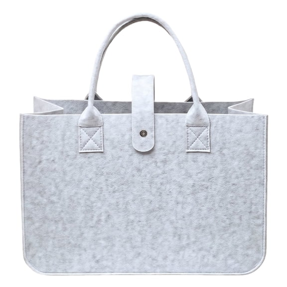Compact Felt Shoulder Bag Practical Construction Felt Shopping Basket Foldable Toy Bag Easy Maintenance Daily Use