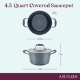 thumbnail image 3 of Anolon Advanced Home 4.5 Quart Nonstick Saucepot with Lid, Moonstone, 3 of 3