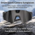thumbnail image 3 of 4K POV Camera Sunglasses with 32GB Card, Sports Recording Smart Glasses for Outdoor Activities, 3 of 8
