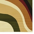 thumbnail image 5 of Capri 4 x 7 Rug, White and Burgandy, 5 of 5