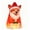 1B- Clearance Santa Dog, variant on Clearance! Halloween Light Up Pumpkin Corgi with Witch Hat, Waterproof Glowing Blow Mold Pumpkin Puppy Figurine for Desk Yard Decor, Halloween Decor