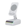 thumbnail image 1 of Support de Cellulaire Réglable avec Haut-Parleur Bluetooth Audio à Induction Haut-Parleur Pliable T4O4 Bluetooth, 1 of 8