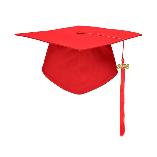 Hioecau Graduation Cap with Tassels Elastic Closure Adjustable Fit Sturdy Board Ceremony Party Bachelor Hat Celebration Decor