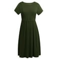 thumbnail image 2 of Women's Short Sleeve Maternity Nursing Dresses Breastfeeding Clothes, 2 of 6
