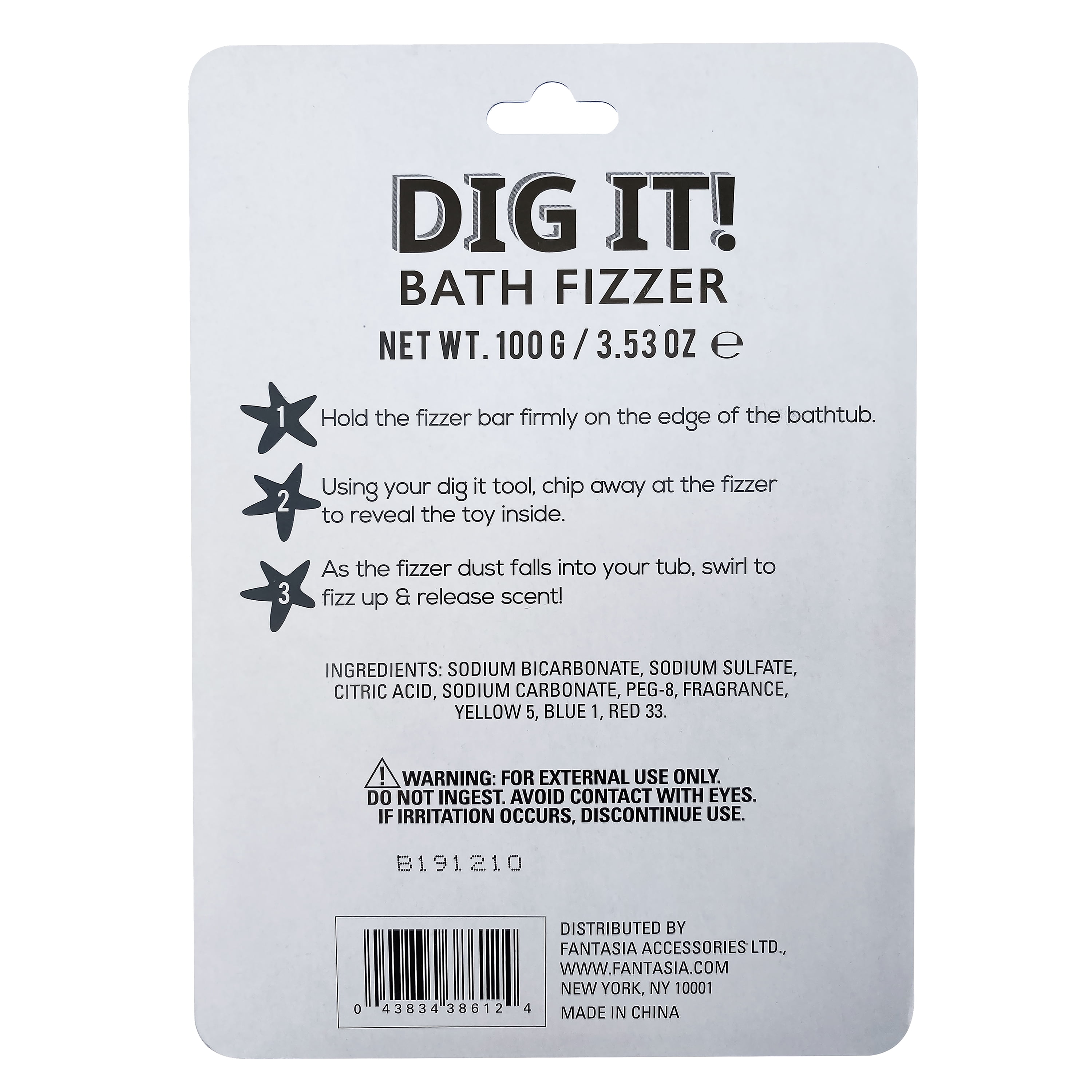 Dig It Bath Fizzer Kids Girls, 3.5oz
