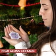 thumbnail image 2 of 3drose, Abstract Hummingbird, 3 inch Snowflake Porcelain Ornament, 2 of 7