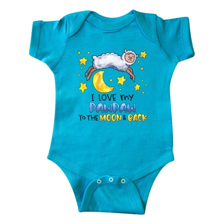 

Inktastic I Love my Pawpaw to the Moon and Back Cute Sheep Gift Baby Boy or Baby Girl Bodysuit