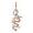 Color E, variant on GleamNest Metal Craft with Pearls Keychain, Gray, 1