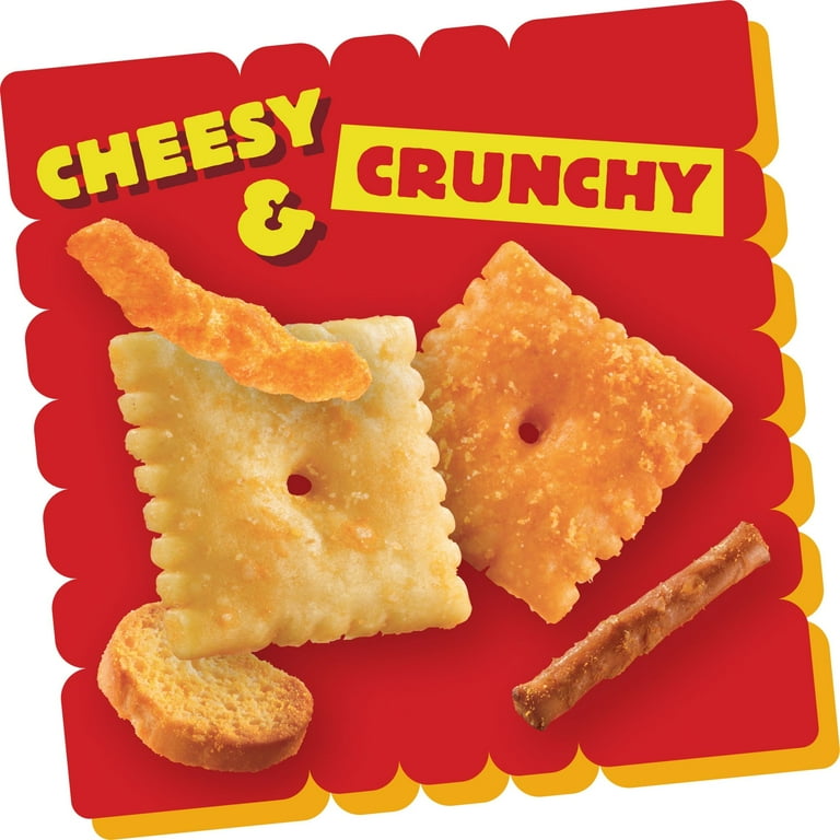 Cheez-It Double Cheese Snack Mix, Lunch Snacks, 9.75 oz (Pack of 6