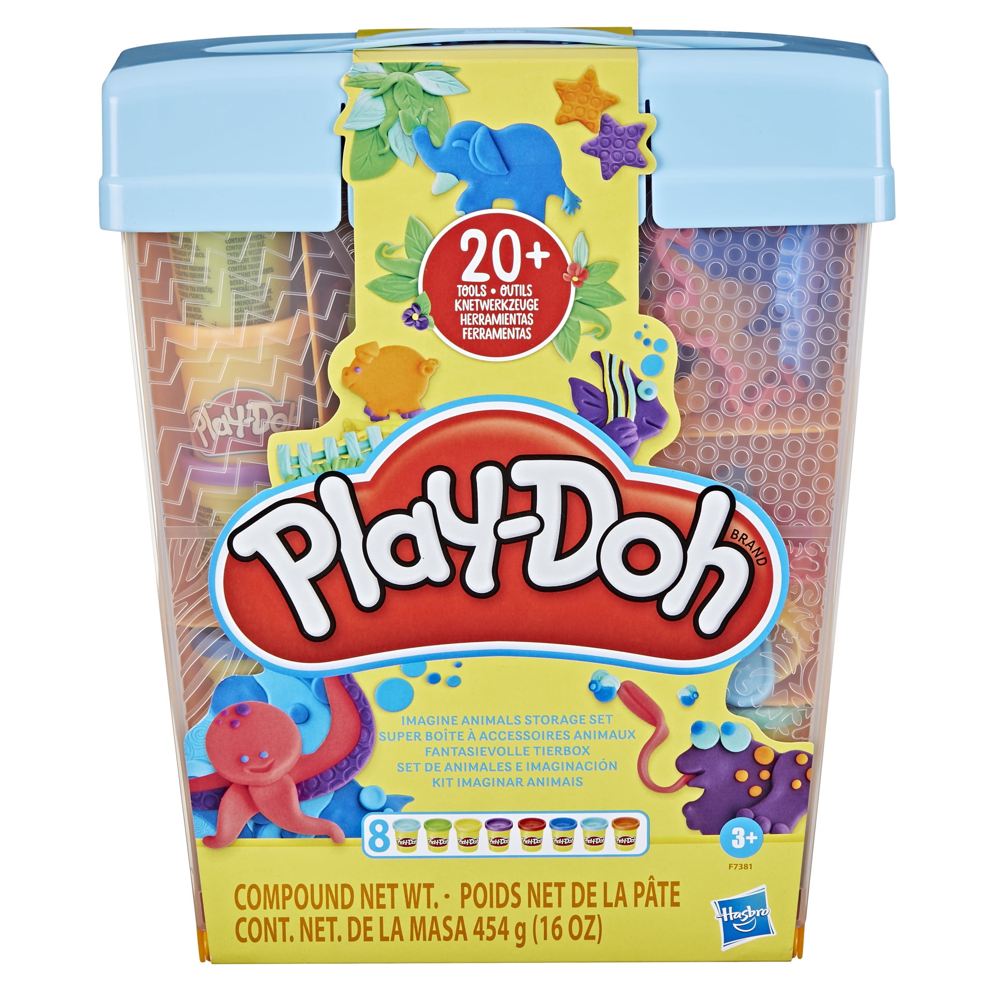 Play-Doh Imagine Animals Storage Set, 22 Accessories, Boys and Girls, Ages 3 and up