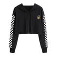thumbnail image 1 of Imily Bela Kids Cropped Top Girls Hoodie Cute Plaid manga larga moda sudadera Ormromra WMPH-1169-16, 1 of 5