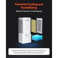 thumbnail image 3 of VEVOR Portable Air Conditioner, 9L 550 CFM Swamp Cooler Air Conditioner with 12H Timer & Remote Control,3-Speed Evaporative Air Cooler with 2 Ice Boxes,Quiet & Movable,Ideal for Outdoor Indoor Use, 3 of 9