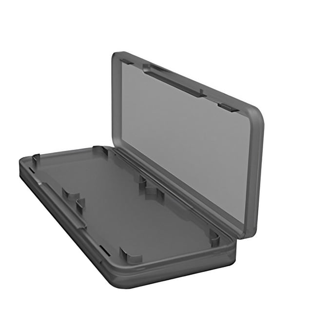 Methold Caja de almacenamiento de juegos 4 en 1 para tarjetas, organizador de interruptores de carcasa, artículos antiarañazos a prueba de polvo, Videojuegos y accesorios Negro translúcido