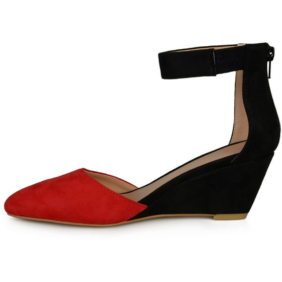 pointed toe wedges with ankle strap