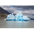 thumbnail image 2 of Ostrowitz, Mallorie 14x11 White Modern Wood Framed Museum Art Print Titled - Located within Parc Nacional Torres del Paine-this lake is home to numerous icebergs and glaciers, 2 of 4